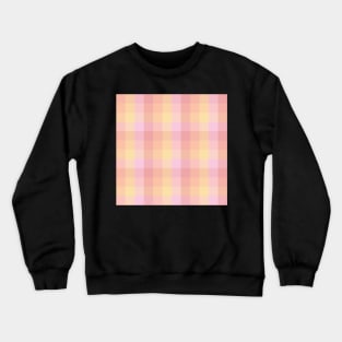 Sunset Gingham Check in Pink, Red, Yellow, and Orange Crewneck Sweatshirt